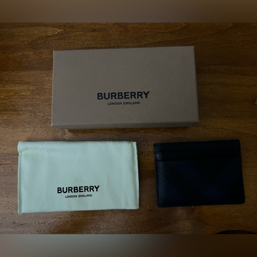 Burberry Checkered Card Holder
